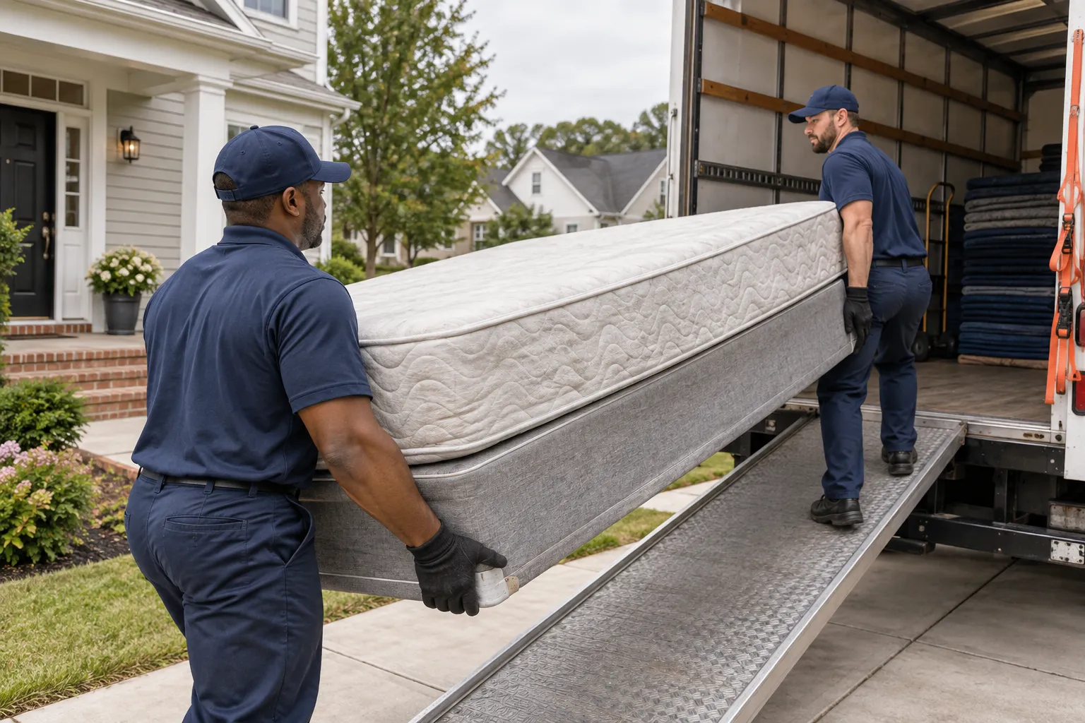 Mattress & Bed Removal service in progress
